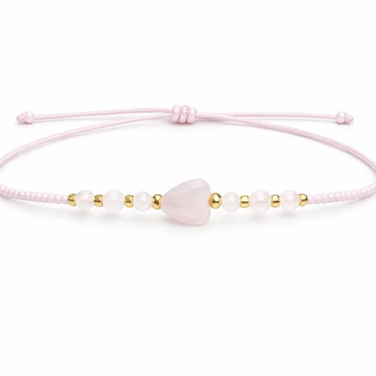 Pulsera de Amatista Corazón