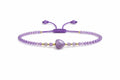 Pulsera de Amatista Corazón