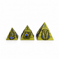 Set de Pirámides Egipcias Decorativas Doradas – 3 Tamaños