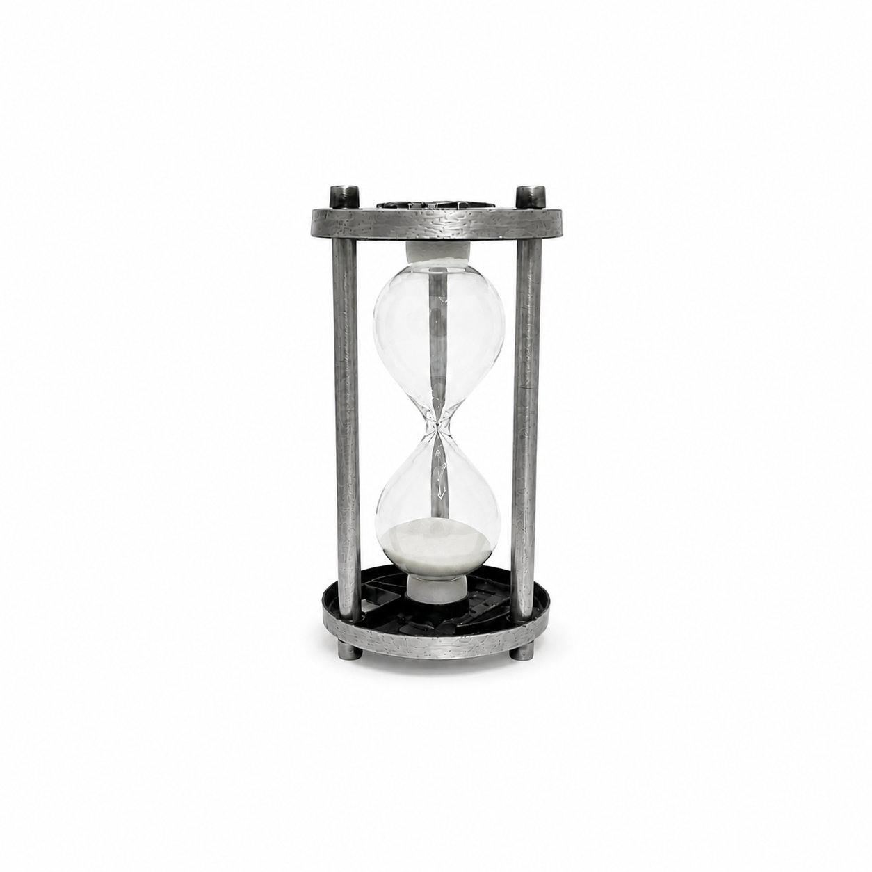 Reloj de Arena Modelo París de Metal y Vidrio – 5 Minutos