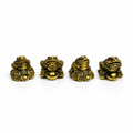 Set de 4 Sapos de la Fortuna Dorados – Feng Shui
