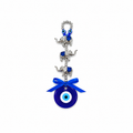 Colgante de 3 Elefantes con Ojo Turco Azul