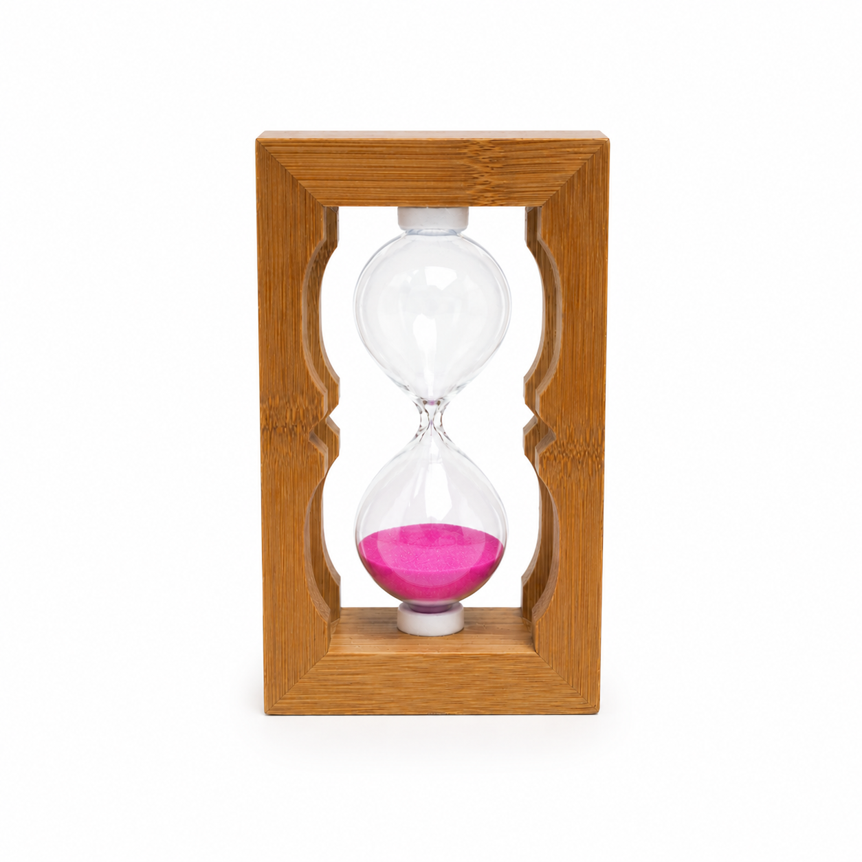 Reloj de Arena con Marco de Madera y Vidrio – 10 Minutos