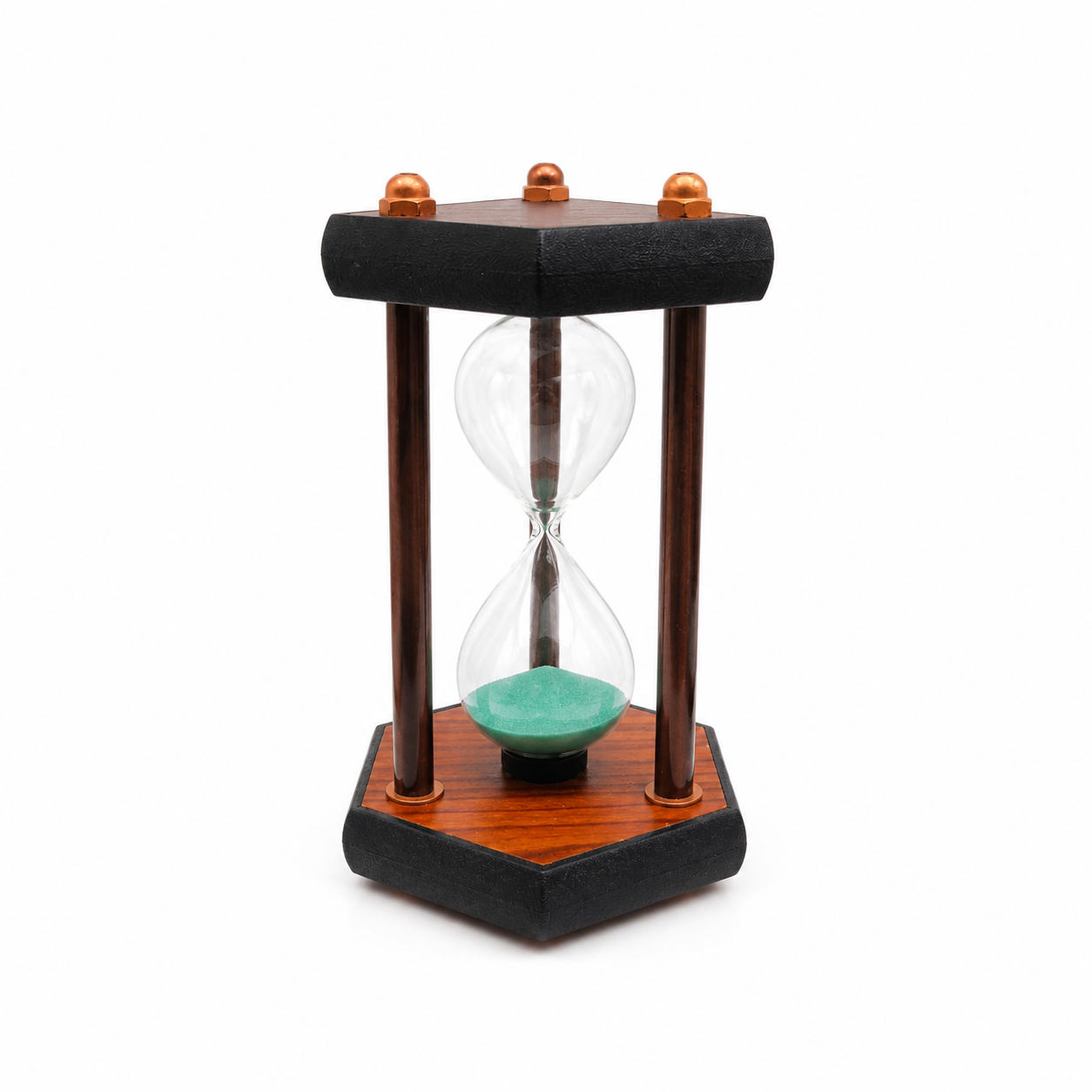 Reloj de Arena de Madera y Vidrio – 5 Minutos