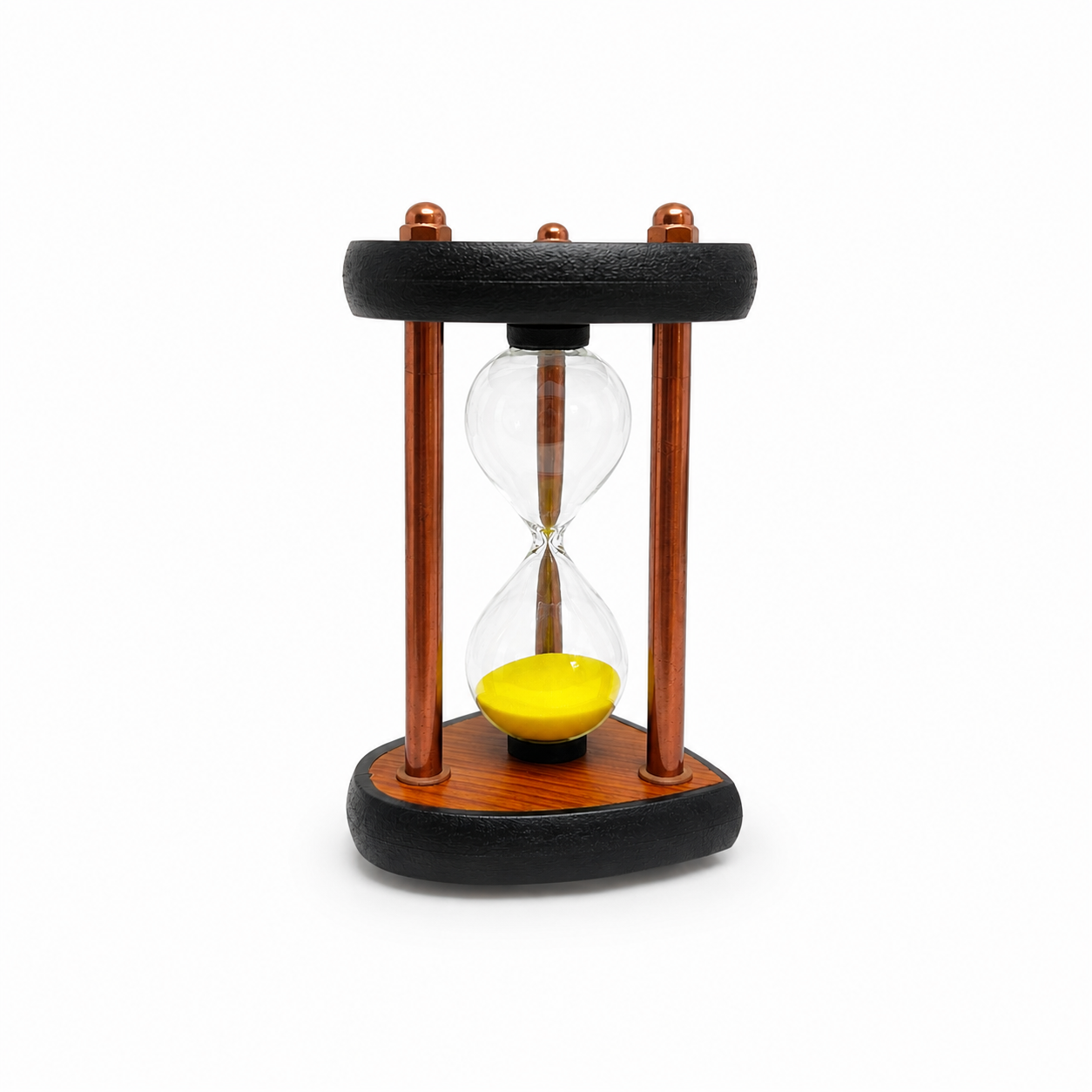 Reloj de Arena de Madera y Vidrio – 5 Minutos