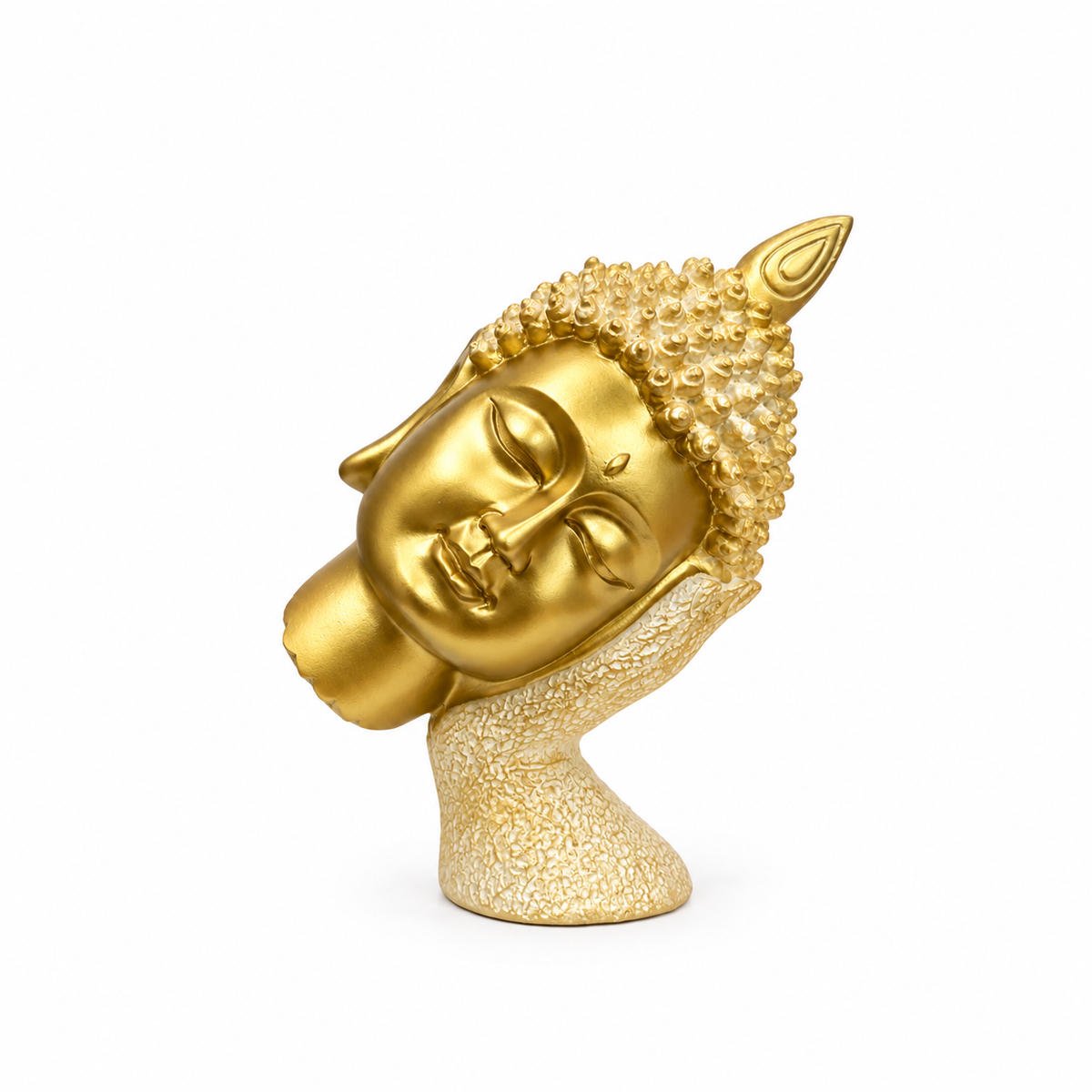 Cabeza de Buda Dorada – Figura Decorativa
