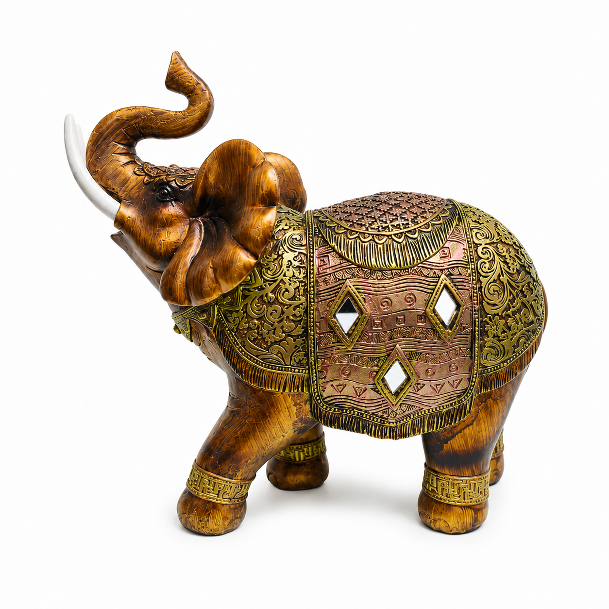 Elefante de la Suerte Marrón 20 cm – Prosperidad y Protección