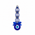 Amuleto Colgante de Ojo Turco Azul con Detalles Decorativos