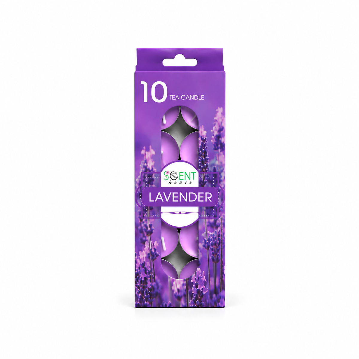 Velas Aromáticas de Lavanda – Pack de 10 Unidades