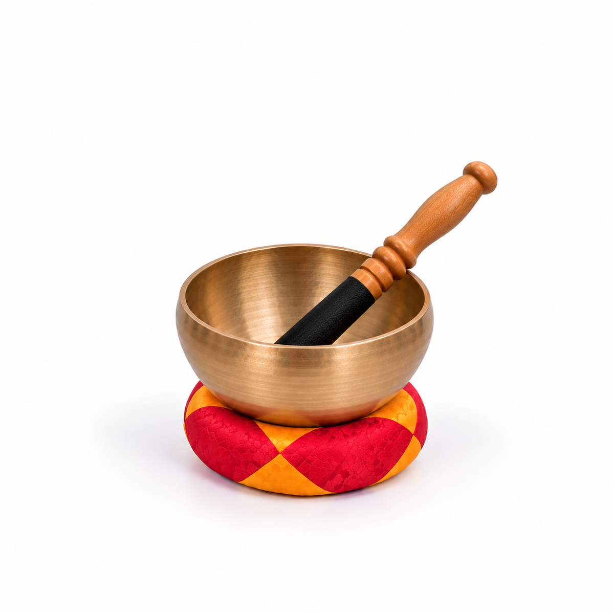 Cuenco Tibetano con Baqueta y Cojín – Meditación y Armonización