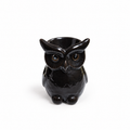 Quemador de Esencias Búho Negro de Cerámica – 7.5 cm