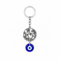 Llavero de Caballos con Ojo Turco Azul