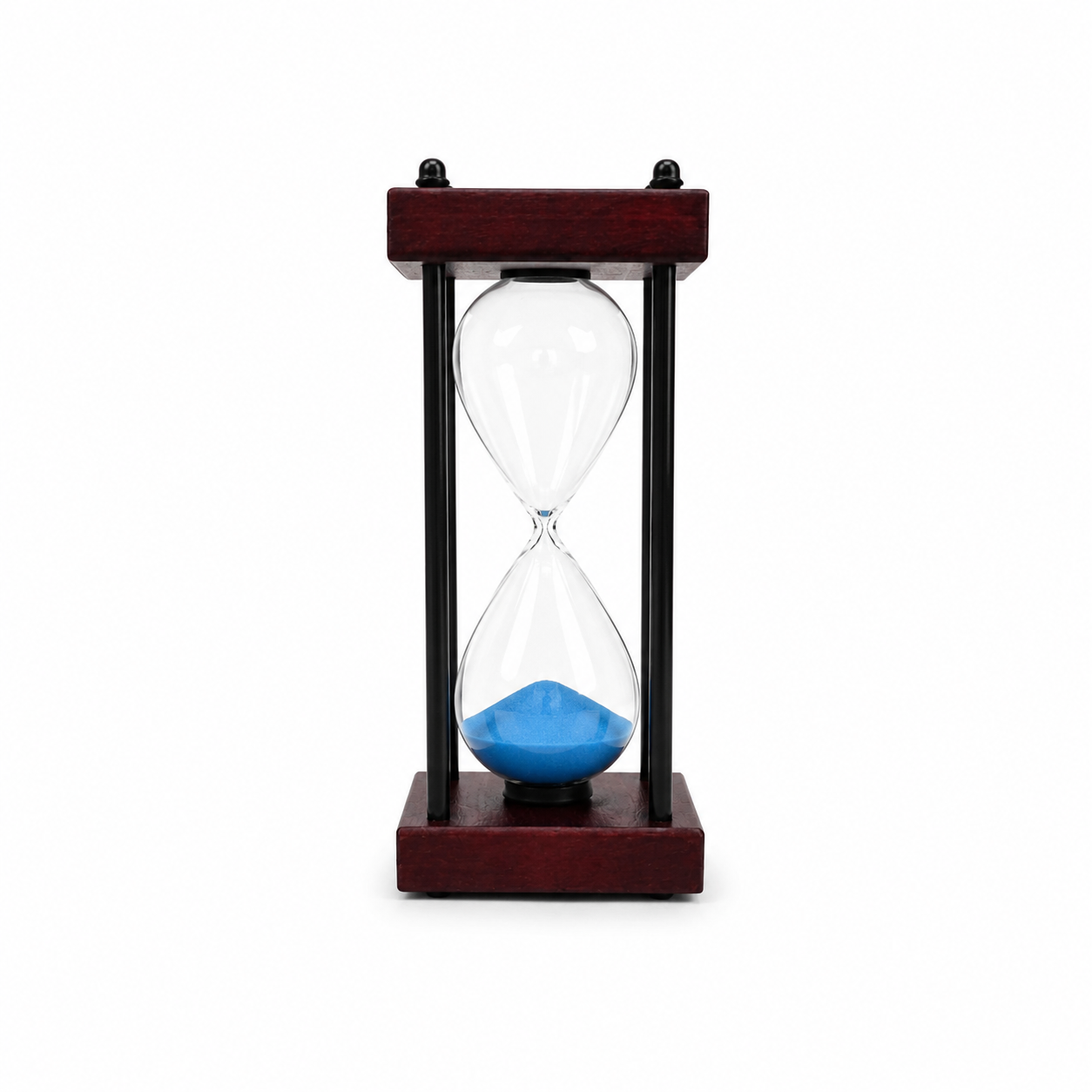 Reloj de Arena de Madera y Vidrio de 20 Minutos