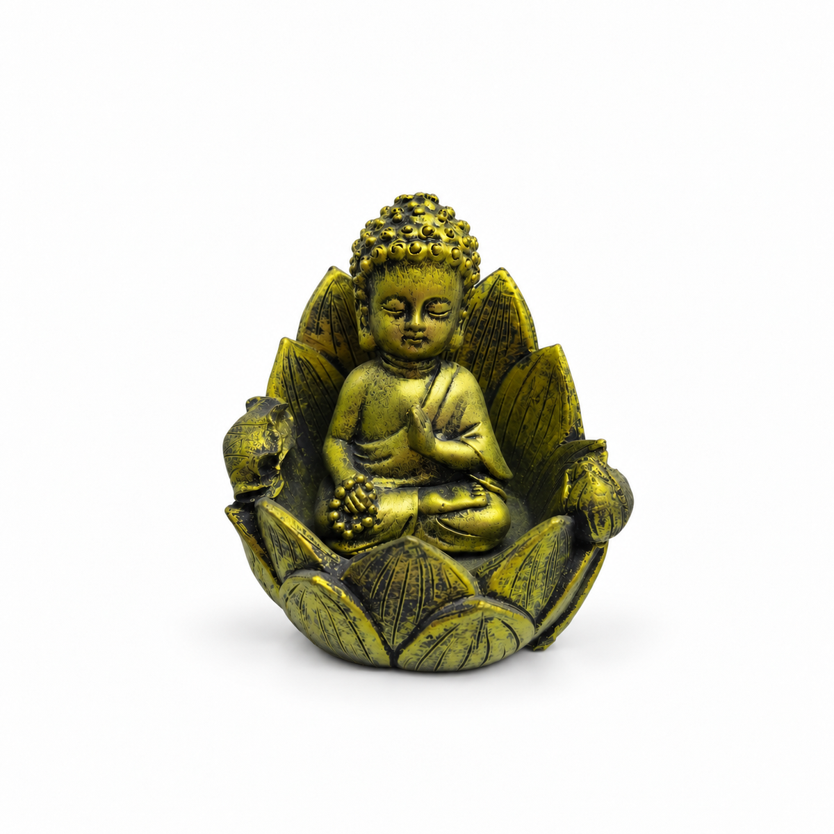 Buda Meditativo sobre Flor de Loto – Armonía y Paz Interior