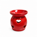 Quemador de Esencias Corazones Rojo de Cerámica – 9 cm
