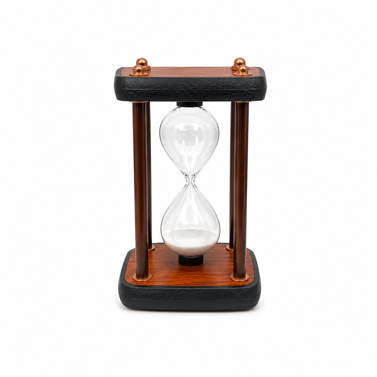 Reloj de Arena de Madera y Vidrio – 10 Minutos