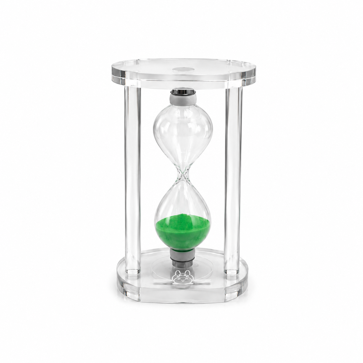 Reloj de Arena de Vidrio con Diseño de Hipopótamo – 10 Minutos