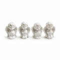 Set de 4 Ángeles de la Guarda Blancos – Protección, Paz y Bendiciones