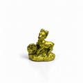 Mini Figura de Cabra Dorada con Yin Yang 3.5 cm – Equilibrio y Prosperidad