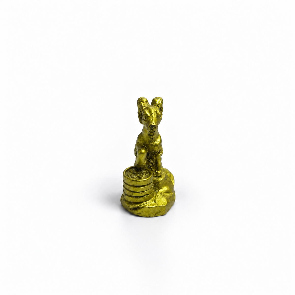 Mini Figura de Cabra Dorada 3.5 cm – Prosperidad y Abundancia