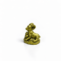 Mini Figura de Cabra Dorada con Wu Lou 3 cm – Prosperidad y Buena Fortuna