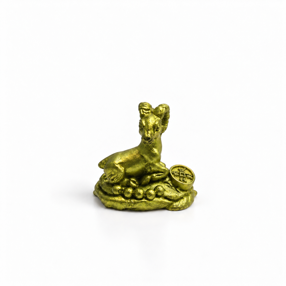 Mini Figura de Cabra Dorada 3 cm – Prosperidad y Abundancia