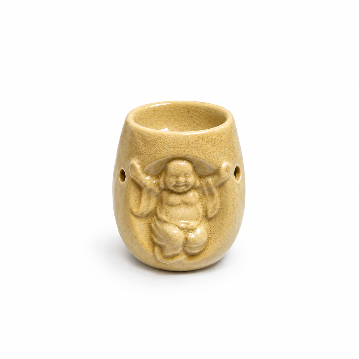 Quemador de Esencias de Cerámica Buda de la Abundancia – 8 cm