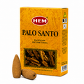 Incienso en Cono con Efecto Cascada Backflow con Aroma a Palo Santo
