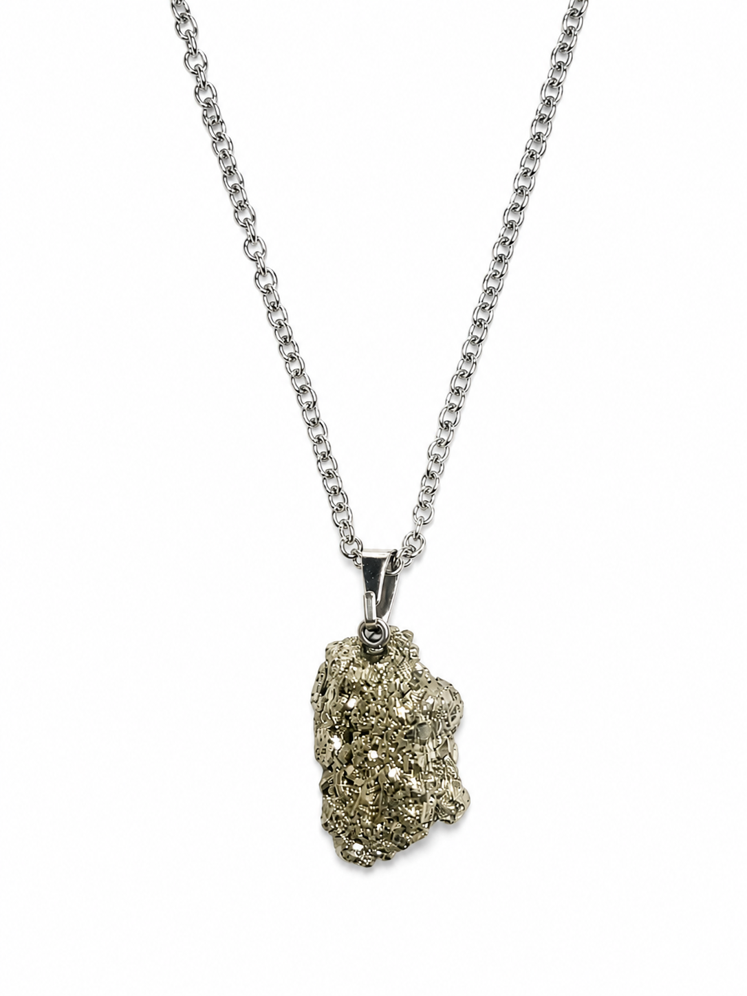 Collar de Pirita en Bruto – Prosperidad
