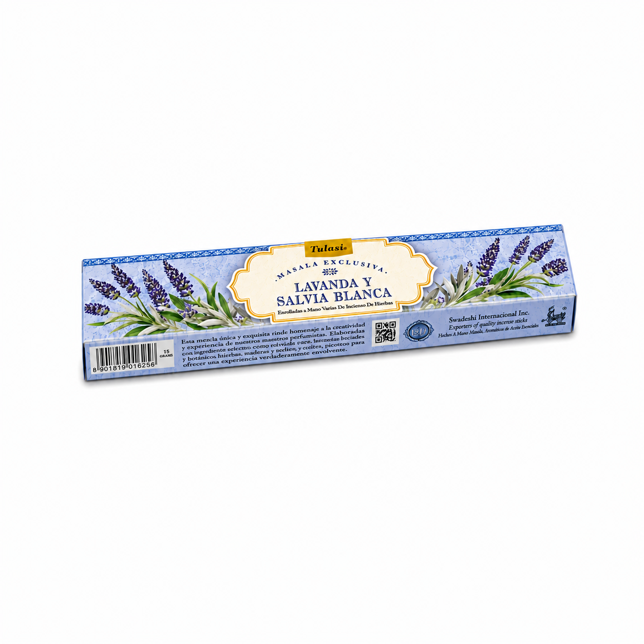 Incienso Tulasi con Aroma a Lavanda y Salvia Blanca