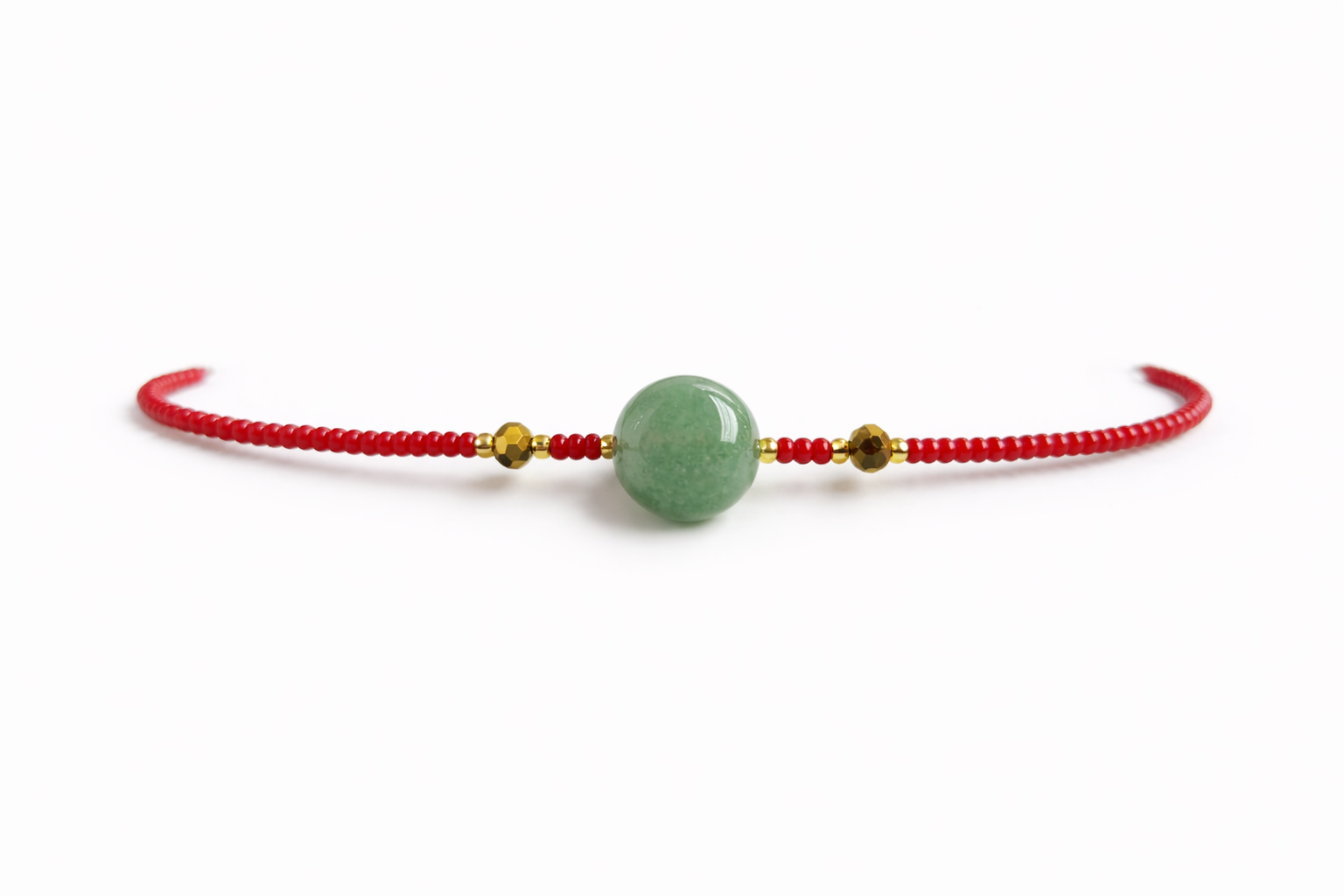 Pulsera de Hilo con Jade Natural