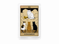 Sticker de Tarot Arcanos Mayores – Diseño Inspirado en Cartas de Tarot con Ilustración de Gatos