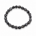 Pulsera Elástica de Lavrikita Piedra Natural Rolada