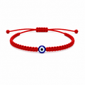 Pulsera Hilo Rojo con Ojo Turco Ajustable – Amuleto de Protección contra Malas Energías