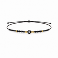 Pulsera negra ojo turco