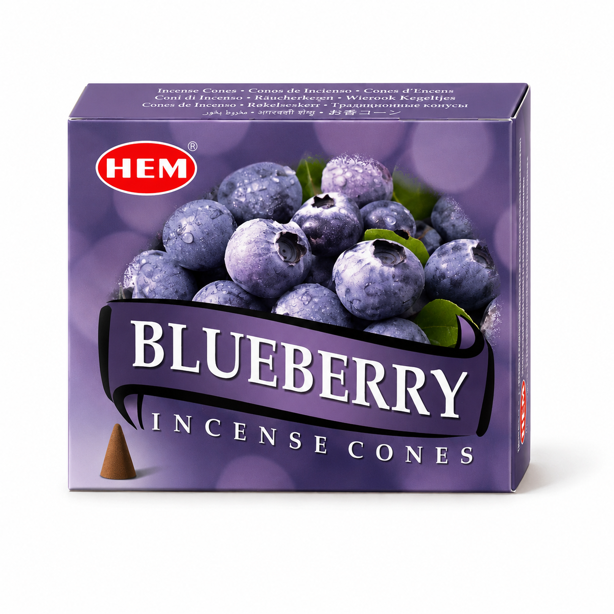 Conos de Incienso HEM Blueberry (Arándano) – 25 g
