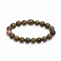 Pulsera de Rodonita Natural – Amor Propio, Equilibrio Emocional y Armonía