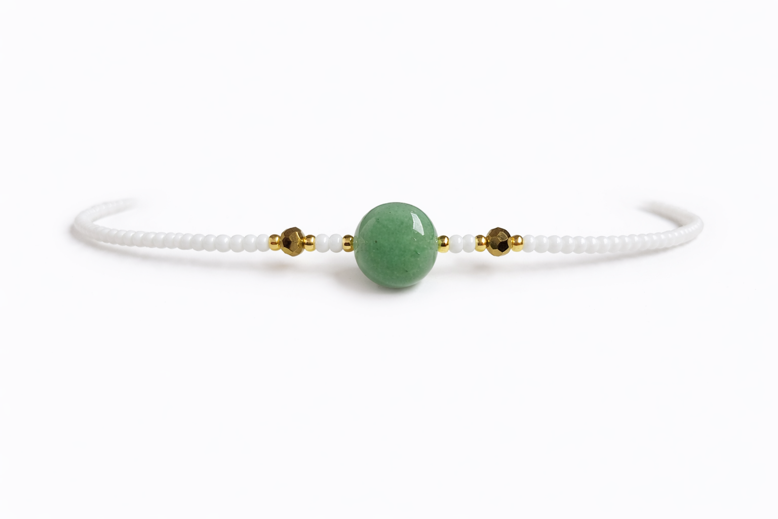 Pulsera de Hilo con Jade Natural