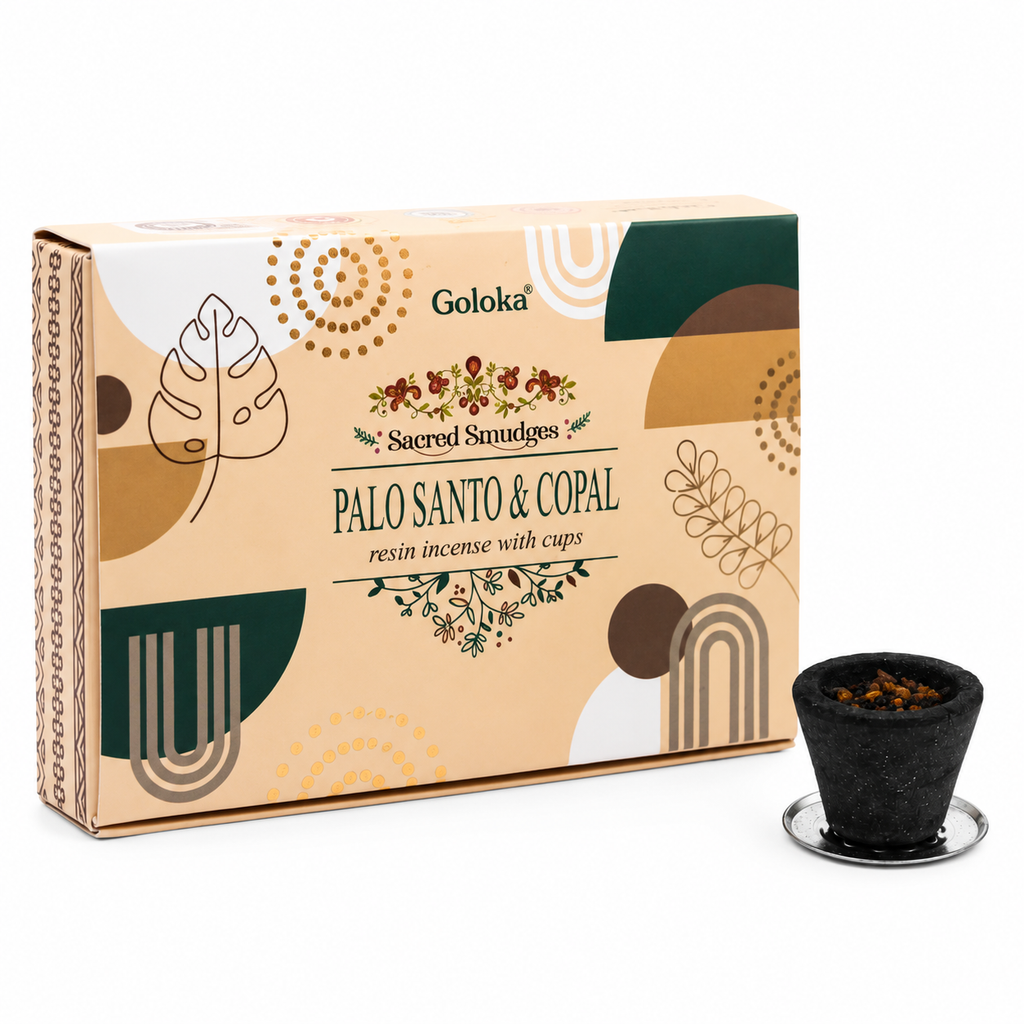 Copas de Carbón para Sahumar | Palo Santo y Copal – Goloka (6 unidades)