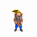 Duende Andino Mini Hecho a Mano – Gorro Verde y Barba Gris