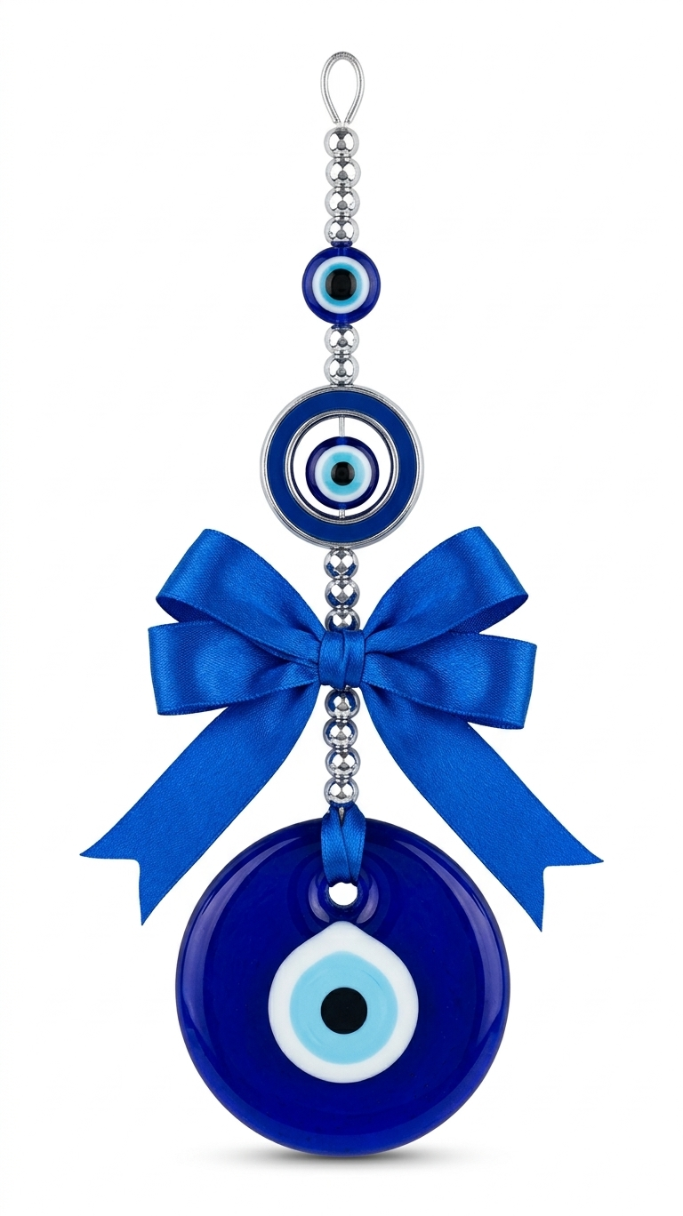 Amuleto Ojo Turco Premium con Lazo AzuL