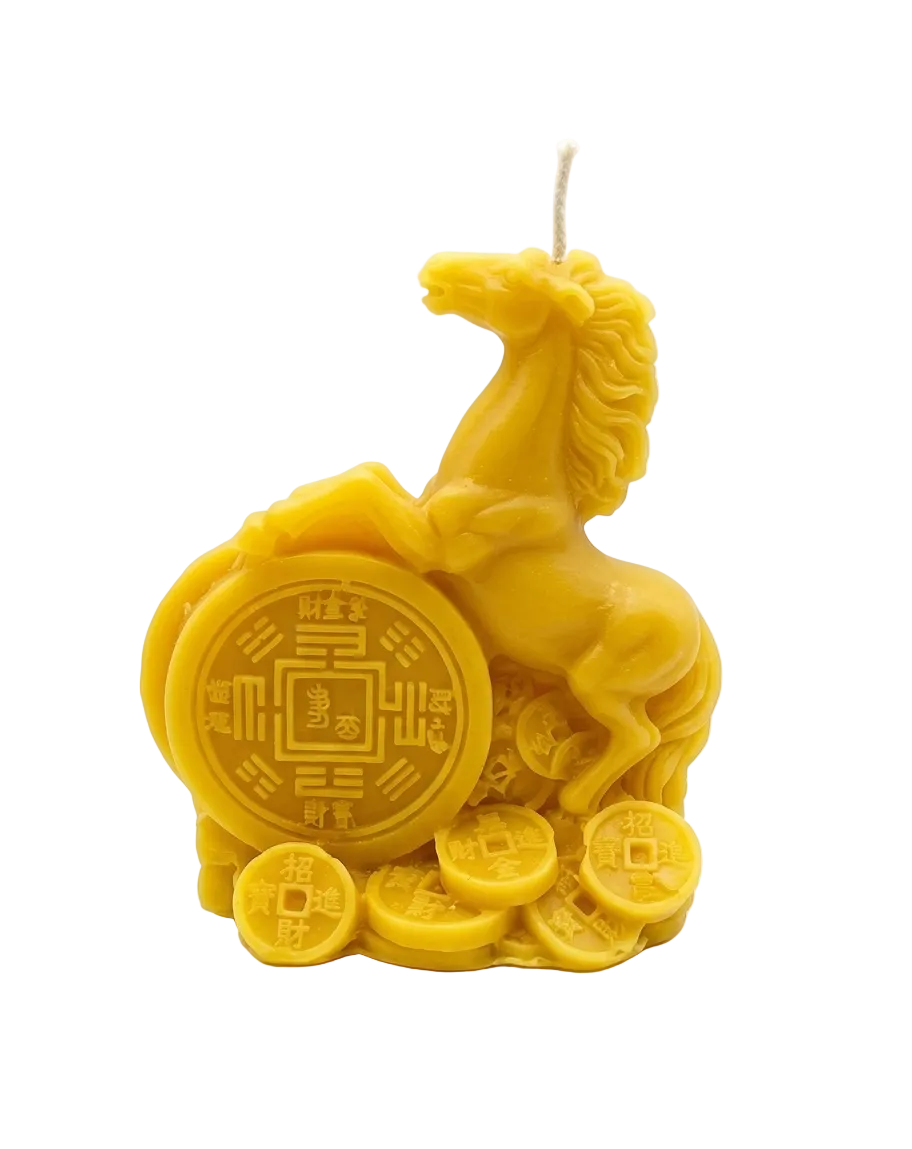 Vela Cera de Soya Caballo de la Prosperidad 2026 Mini (8x4cm)