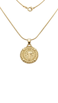 Protección con Estilo: Medalla San Benito - Acero Inoxidable ✨🛡️
