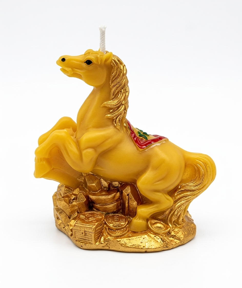 Vela Cera de Soya Caballo de la Prosperidad 2026