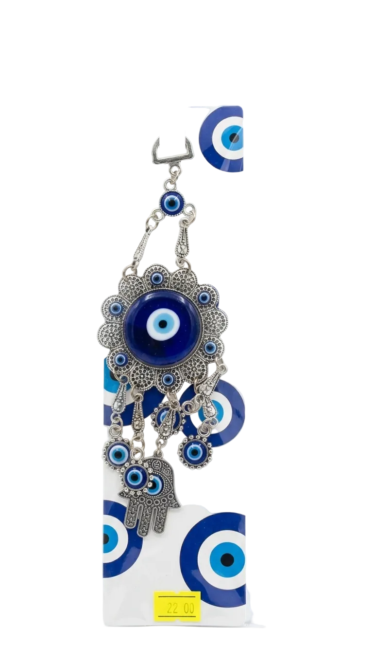 Ojo turco con mano hamsa