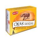 Conos de Incienso HEM Ojas Sandal (Sándalo) – 25 g