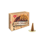 Conos de Incienso HEM Clove Cinnamon (Clavo y Canela) – 25 g