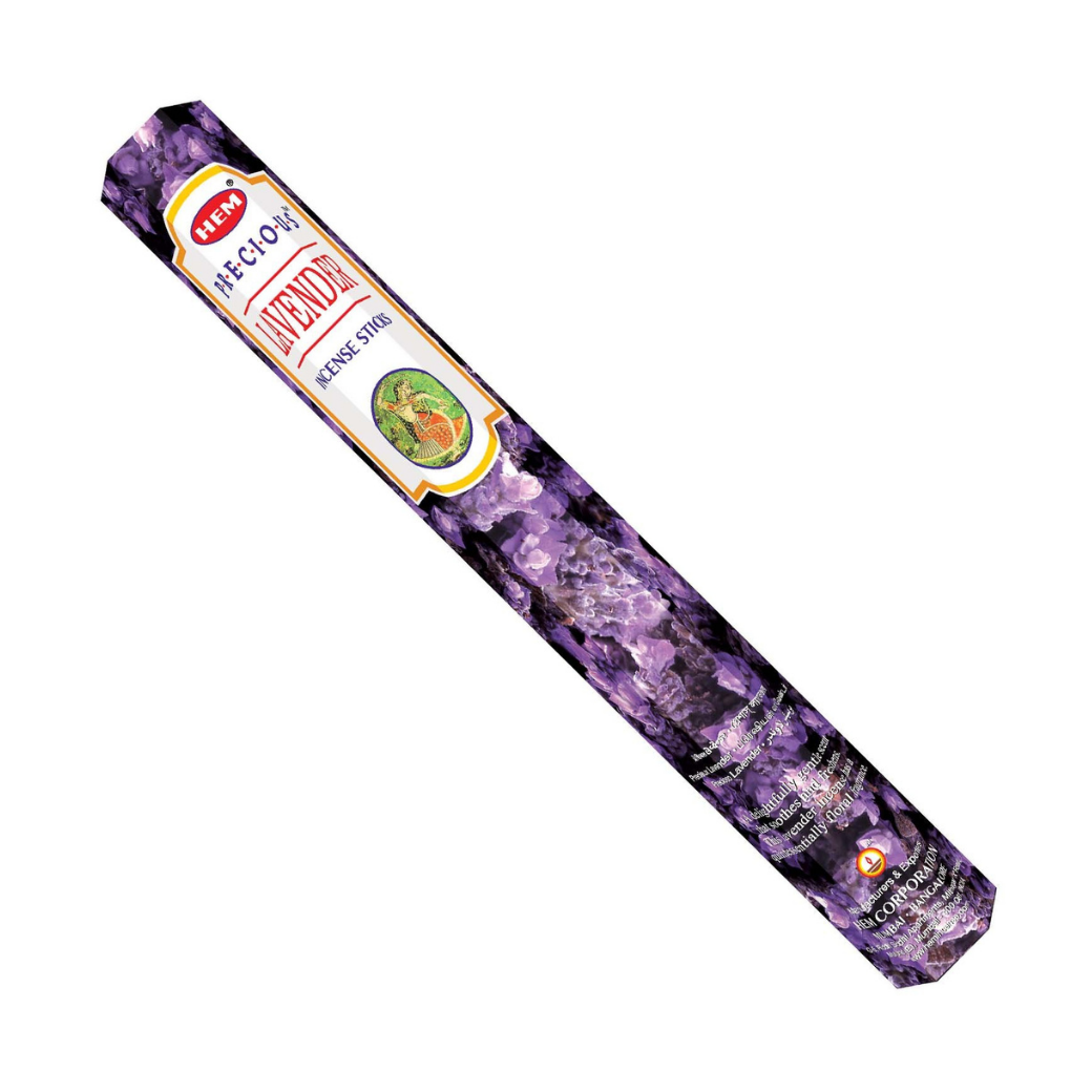 Incienso HEM Precious Lavender Hexagonal 20 g | Lavanda, Relajación y Bienestar