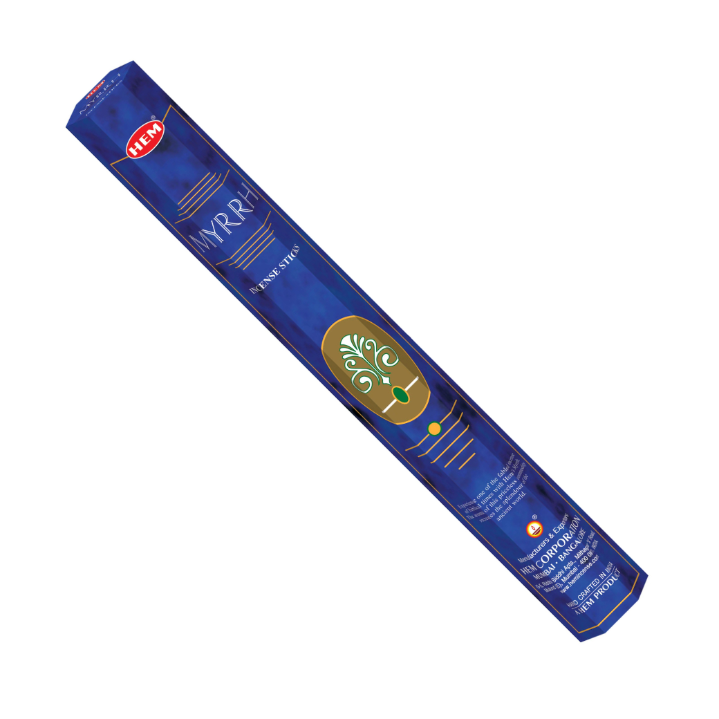 Incienso HEM Myrrh Hexagonal 20 g | Mirra, Protección y Bienestar