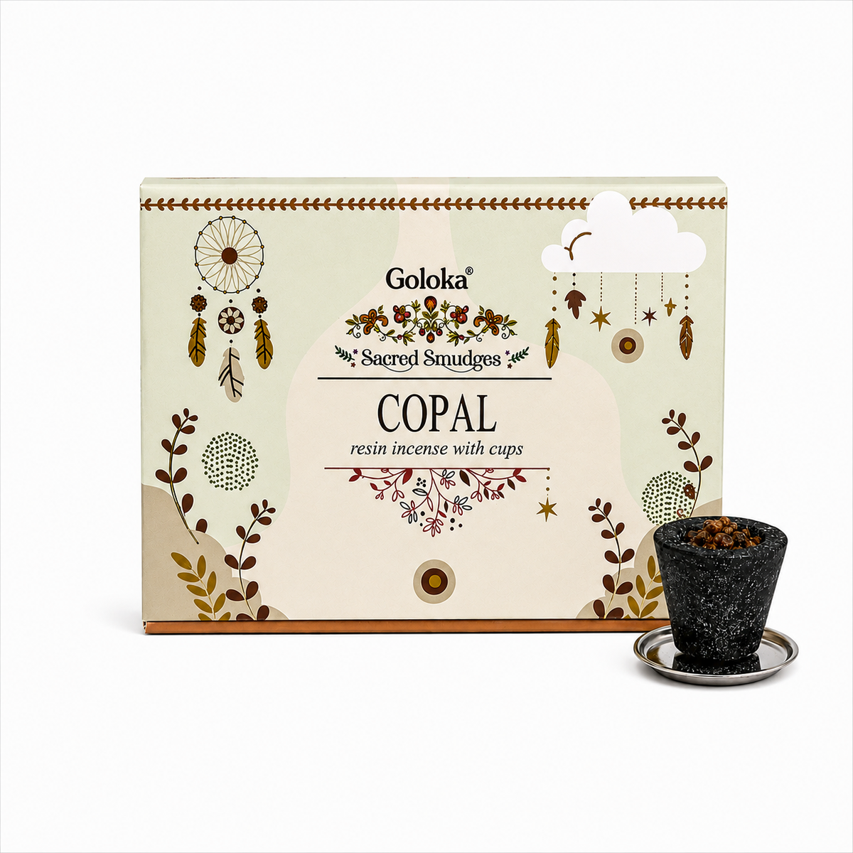 Copas de Carbón con Copal Goloka